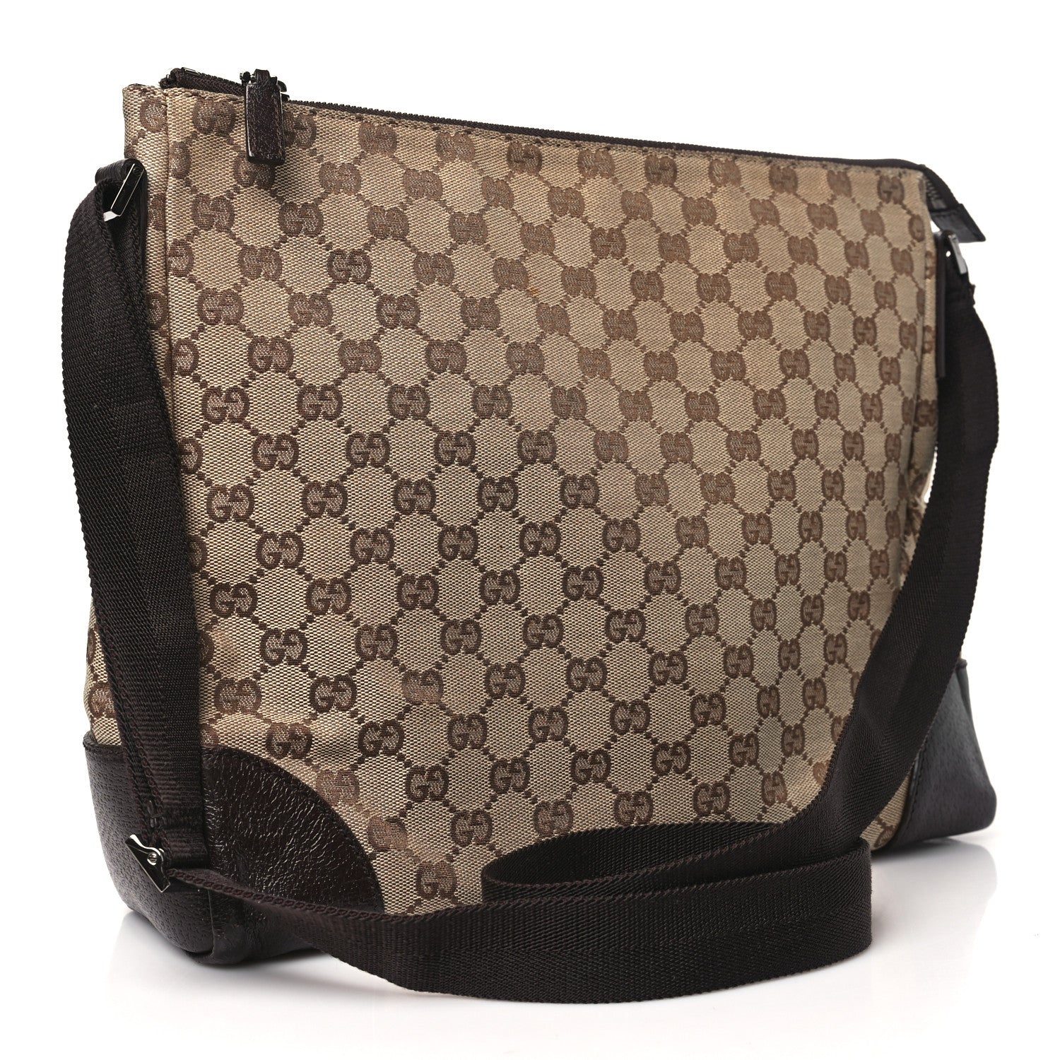 Gucci Monogram Messenger Bag Ebony 3 of 13