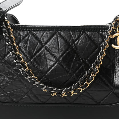 Chanel Aged Calfskin Quilted New Medium Gabrielle Hobo Black 8 of 10