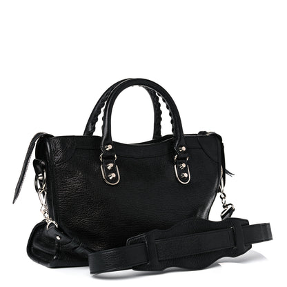 Balenciaga Chevre Silver Metallic Edge Hardware S City Black 3 of 12