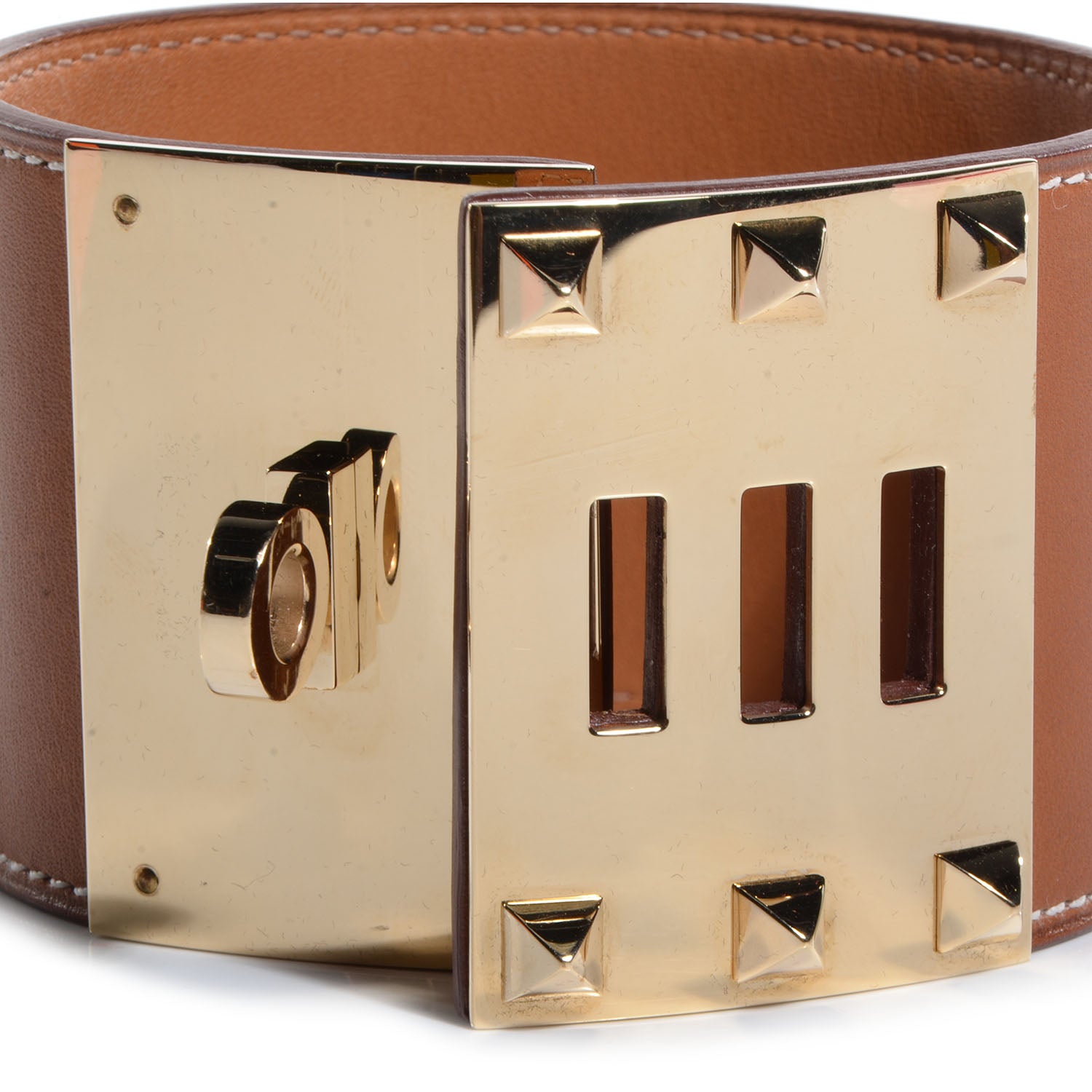 Hermes Natural Barenia Extreme Kelly Bracelet Large 5 of 8
