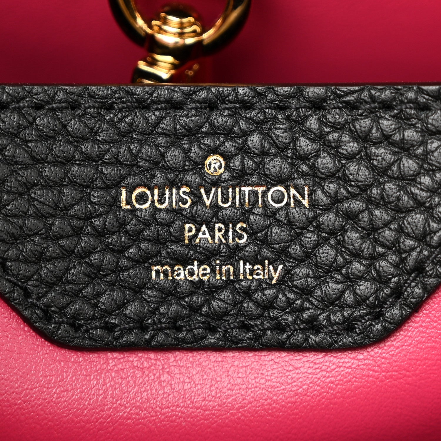 Louis Vuitton Taurillon Capucines BB  Black 6 of 9