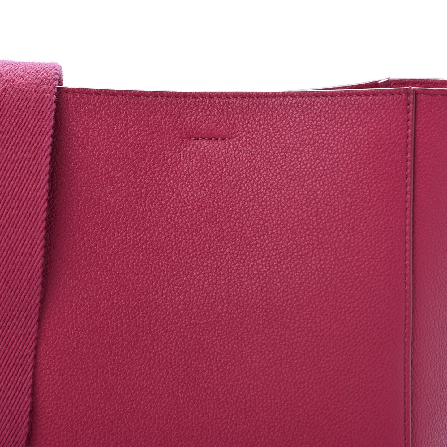 Soft Grained Calfskin Small Sangle Bucket Bag Pink