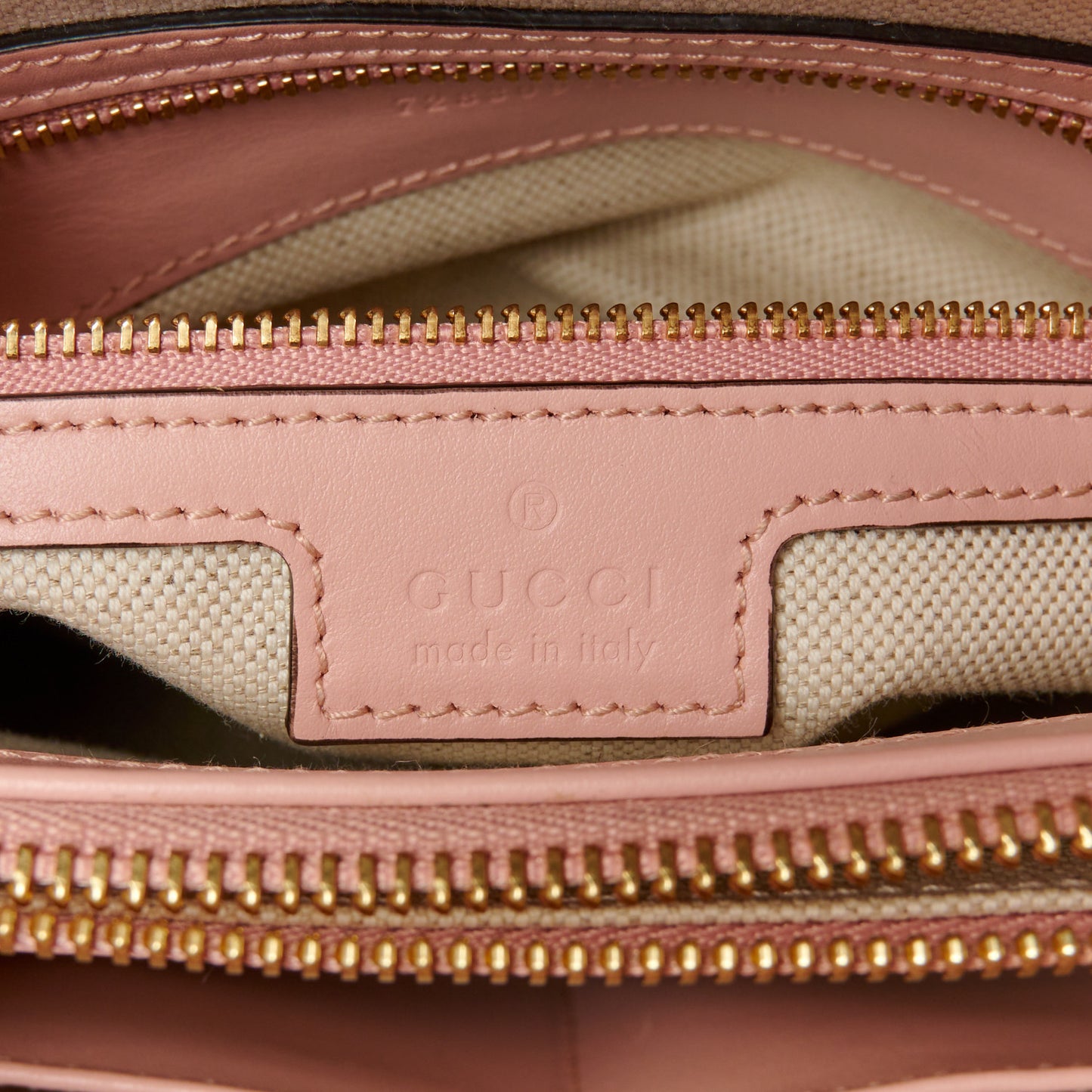 Calfskin GG Matelasse Mini Top Handle Bag Perfect Pink