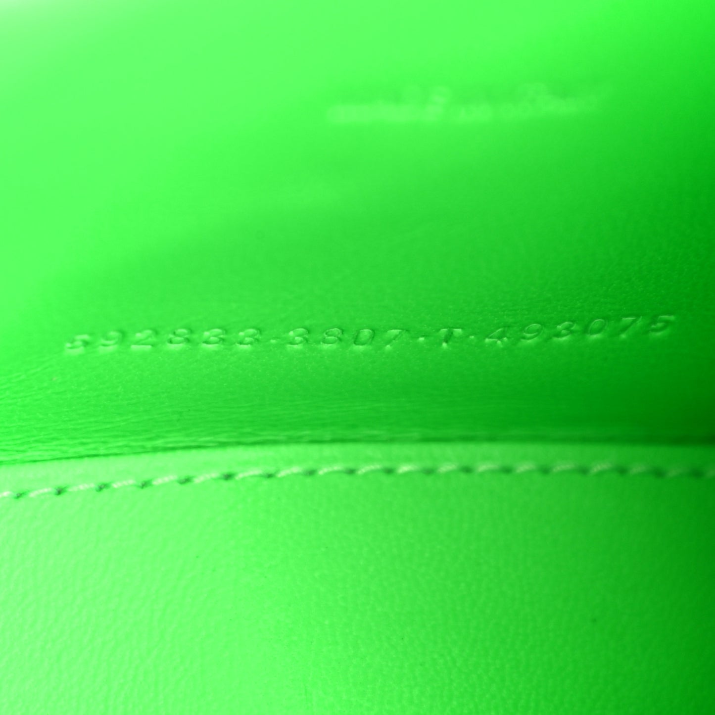 Shiny Box Calfskin Hourglass Top Handle Bag XS Fluo Green