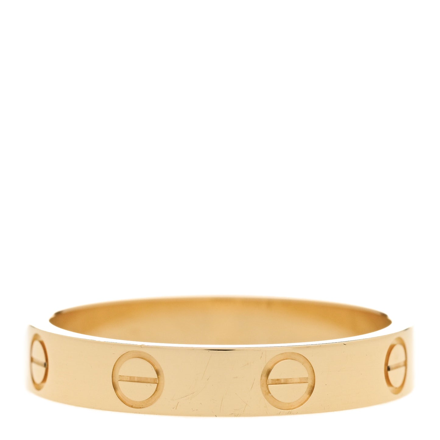 18K Yellow Gold 3.5mm LOVE Wedding Band Ring 56 7.5