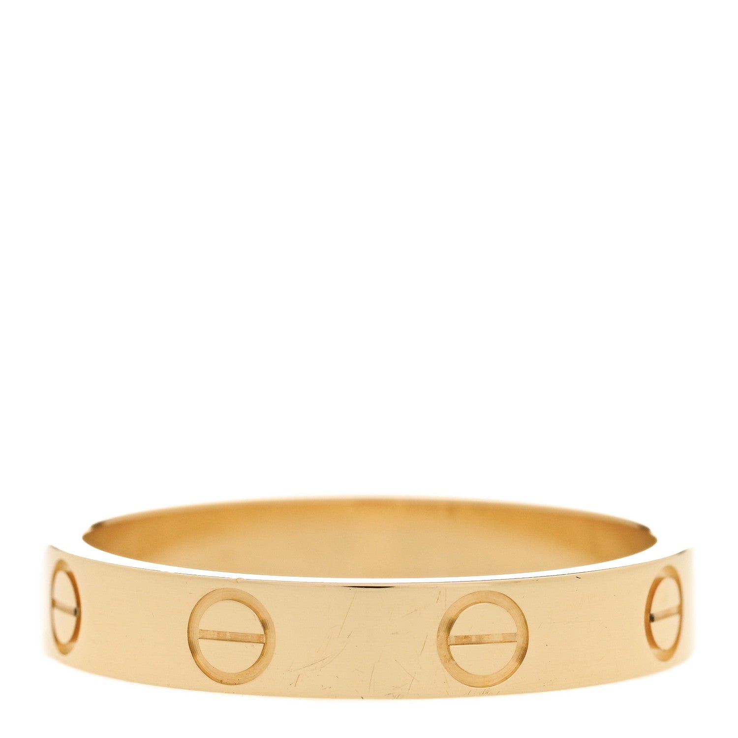 Cartier 18K Yellow Gold 3.5mm LOVE Wedding Band Ring 56 7.5 3 of 6