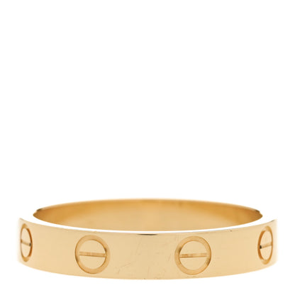 Cartier 18K Yellow Gold 3.5mm LOVE Wedding Band Ring 56 7.5 3 of 6