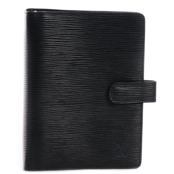 Louis Vuitton Epi Medium Ring Agenda Black 1 of 8