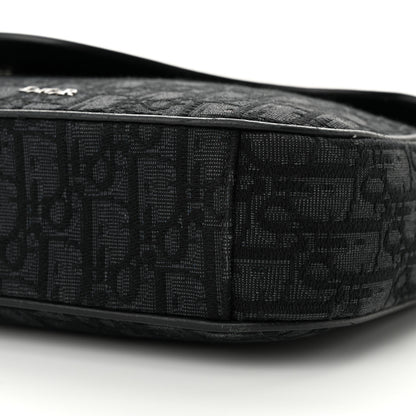 Christian Dior Grained Calfskin Oblique Mini Saddle Messenger Black 10 of 11