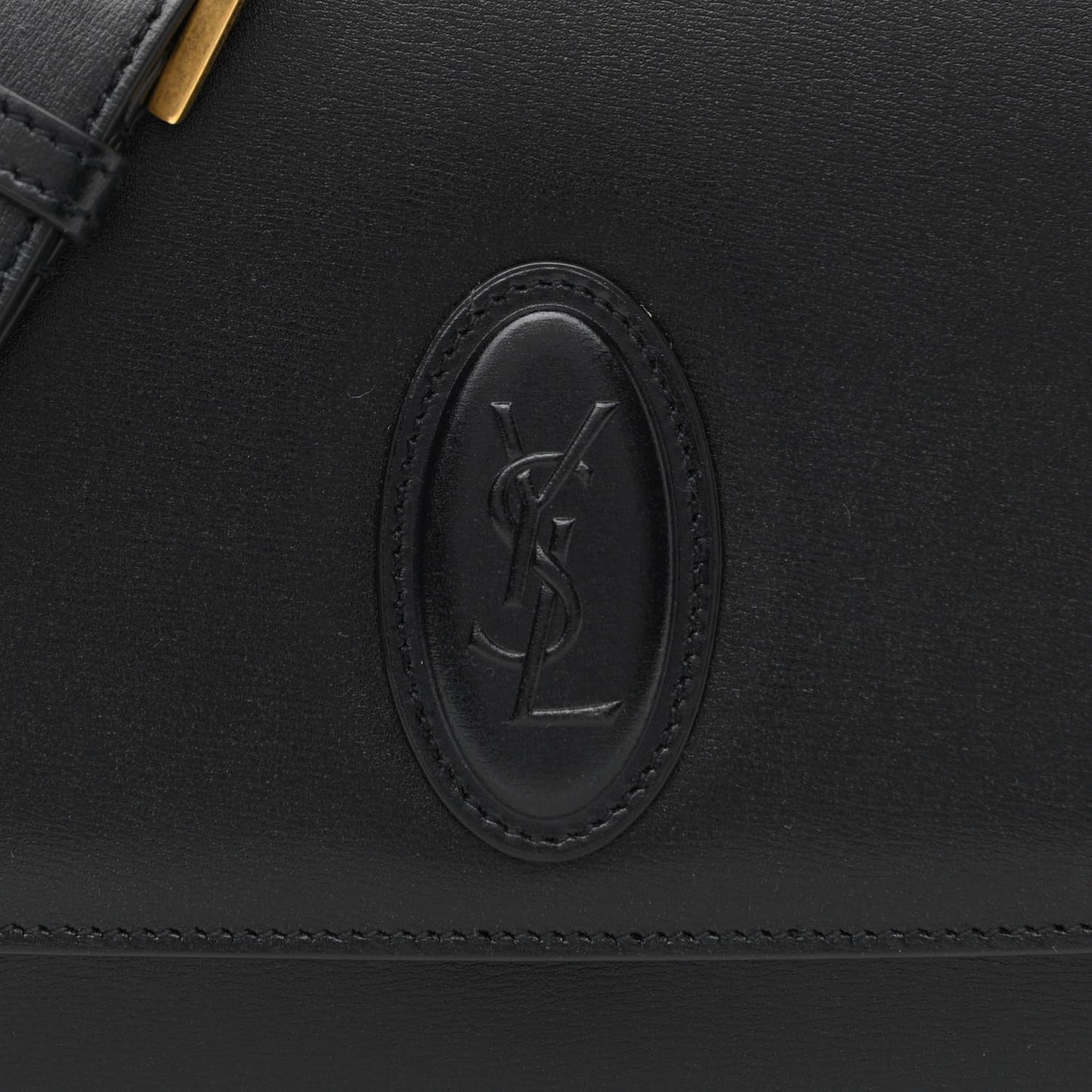 Calfskin Le 61 Shoulder Bag Black