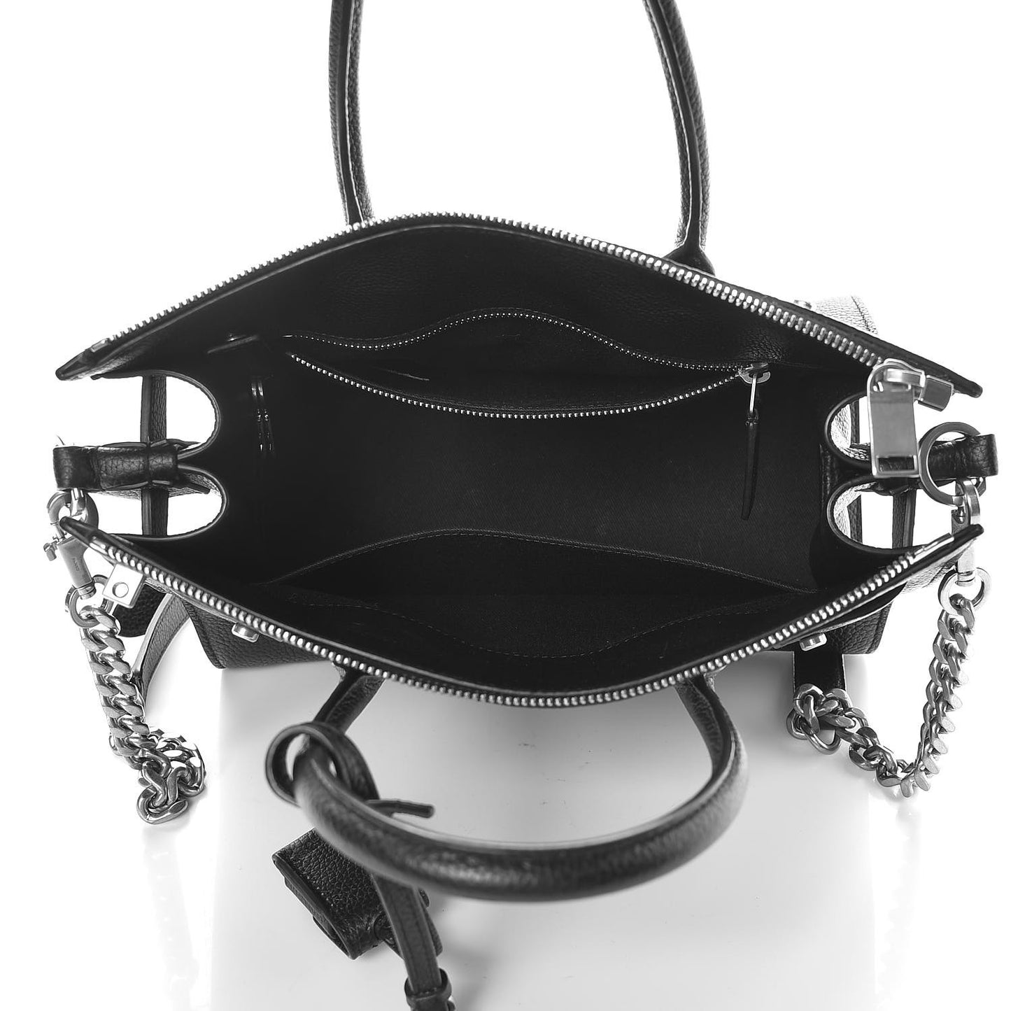 Grained Calfskin Baby Supple Sac De Jour Black
