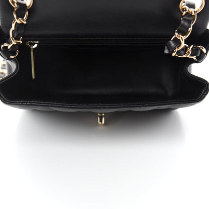 Chanel Lambskin Quilted Mini Square Flap Black 5 of 12