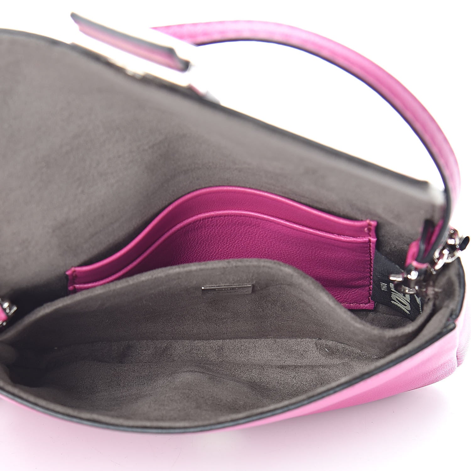 Fendi Shiny Nappa Micro Baguette Magenta 5 of 10