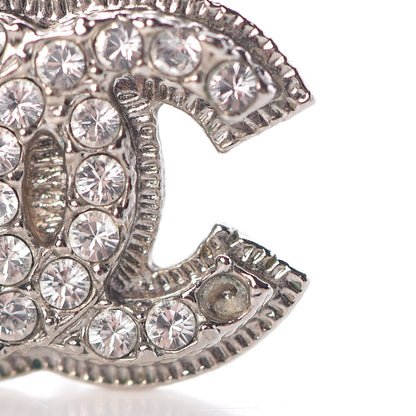 Chanel Crystal CC Earrings Silver 5 of 6