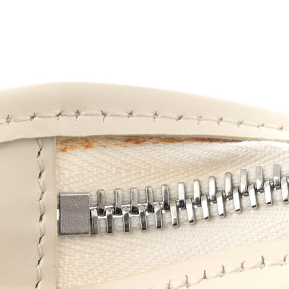 Fendi Vitello King Logo Embossed Medium By The Way Boston Bag White Ice 11 of 11