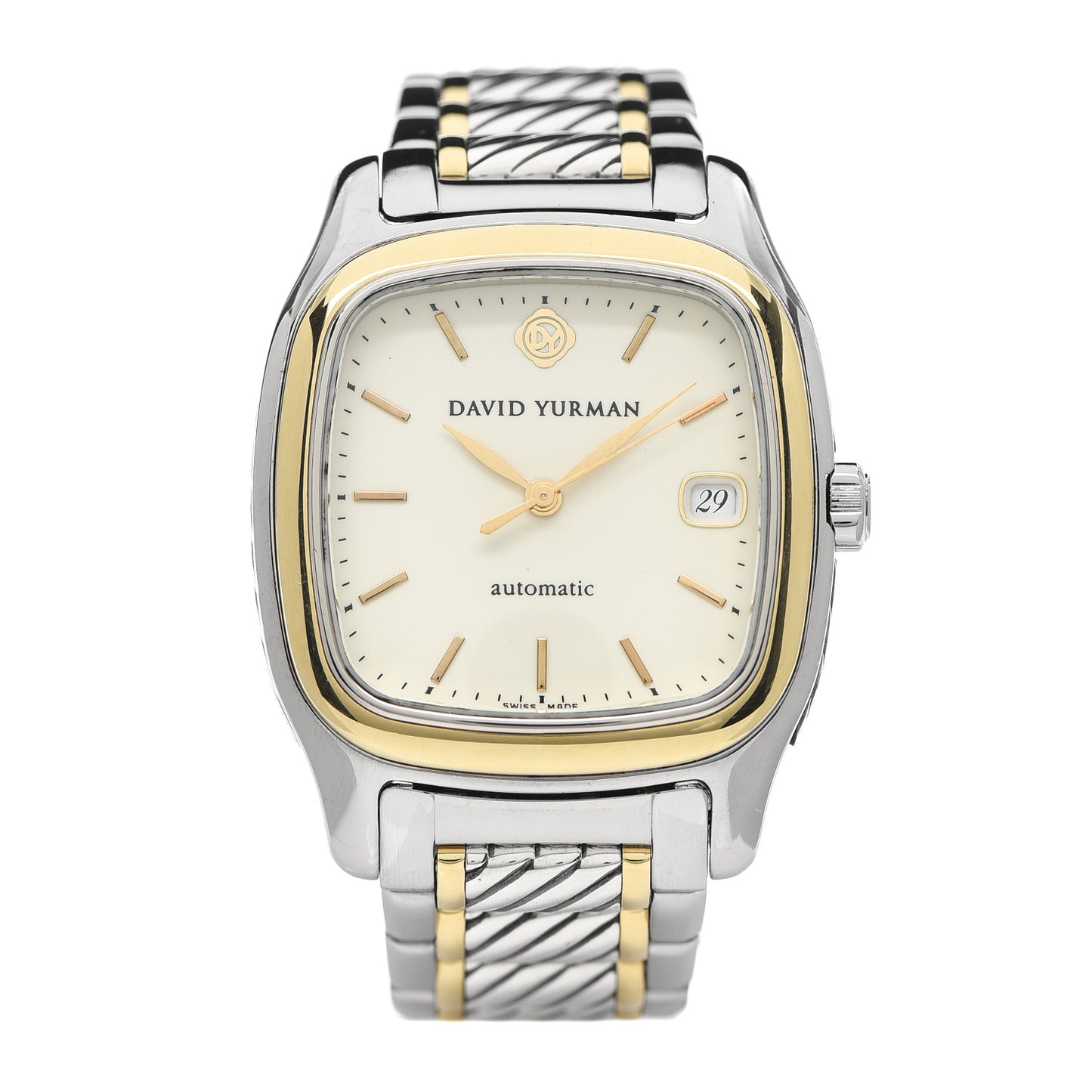Stainless Steel 18K Yellow Gold 35mm Thoroughbred Automatic Watch