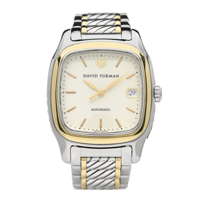 David Yurman Stainless Steel 18K Yellow Gold 35mm Thoroughbred Automatic Watch 1 of 7