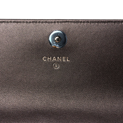 Chanel Lambskin Studded Wallet on Removable Chain Bronze 9 of 12