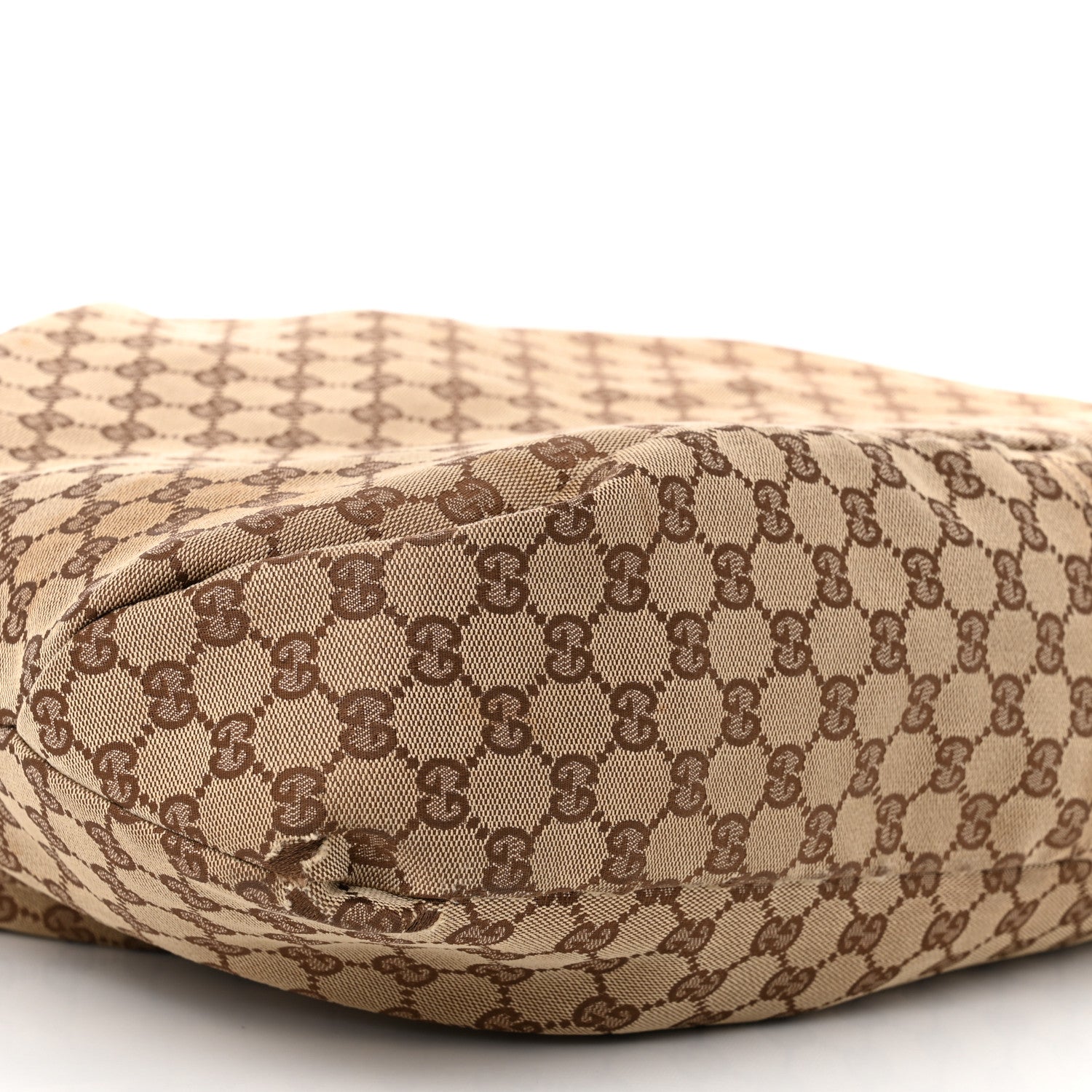 Gucci Monogram Large Horsebit Chain Hobo Off White 9 of 13