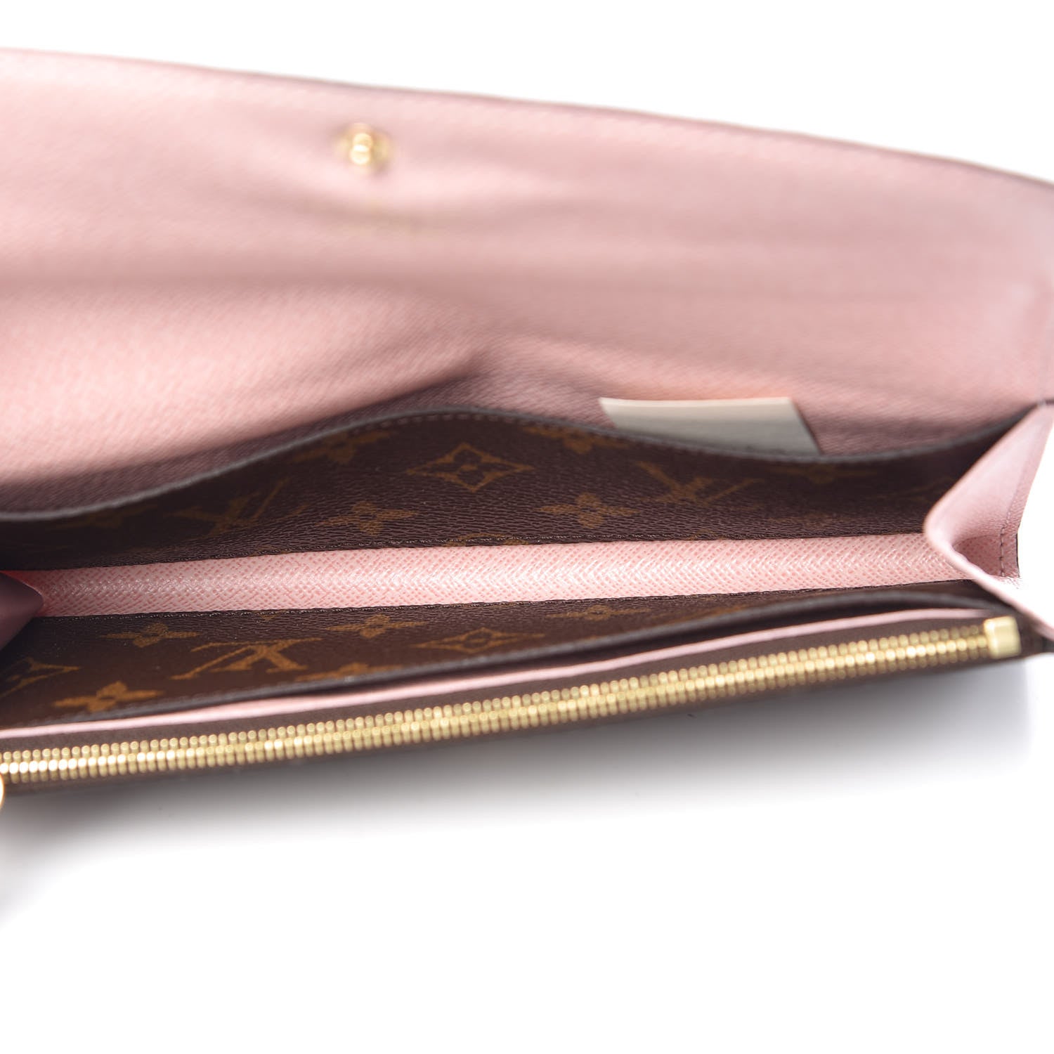 Louis Vuitton Monogram Emilie Wallet Rose Ballerine 5 of 8