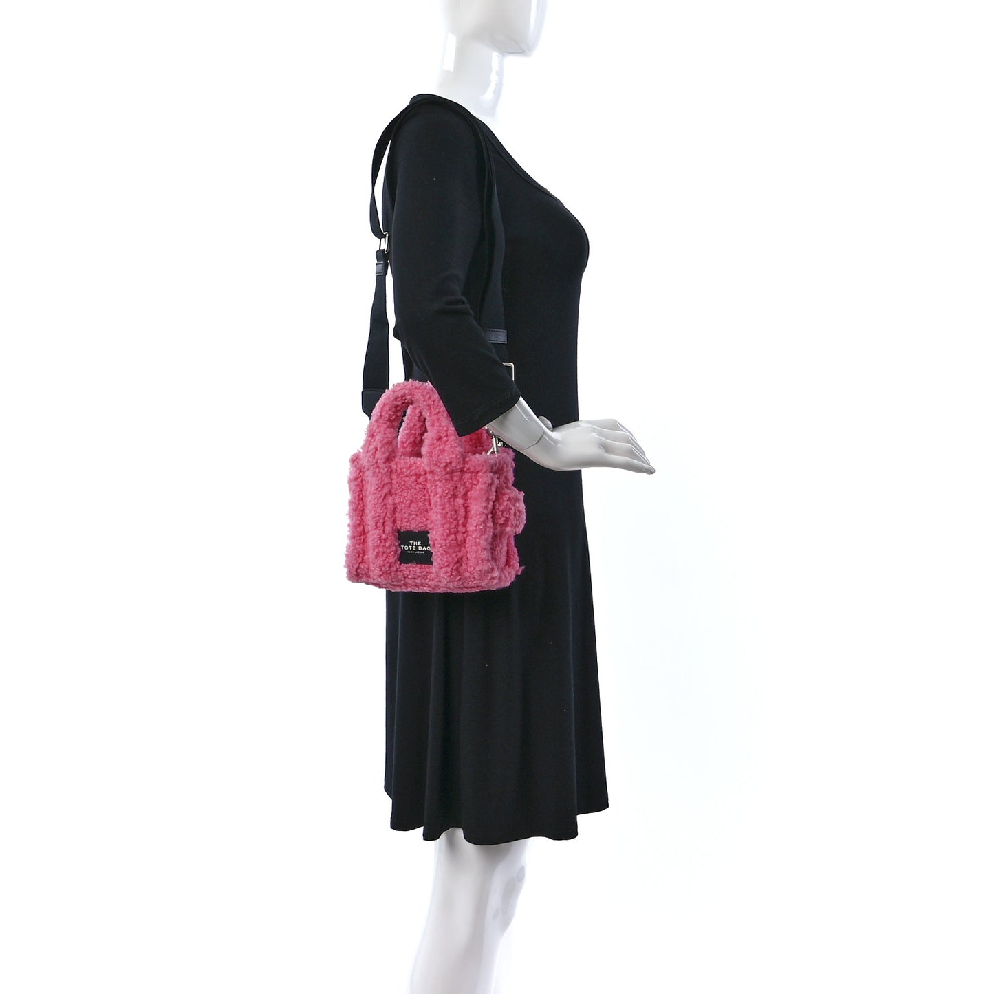 Polyester Cotton Mini The Teddy Traveler Tote Bag Pink