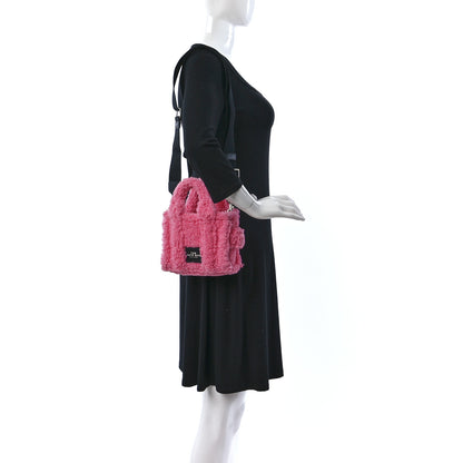 Marc Jacobs Polyester Cotton Mini The Teddy Traveler Tote Bag Pink 2 of 11