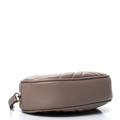 Gucci Calfskin Matelasse GG Marmont Belt Bag 85 34 Porcelain Rose 4 of 12