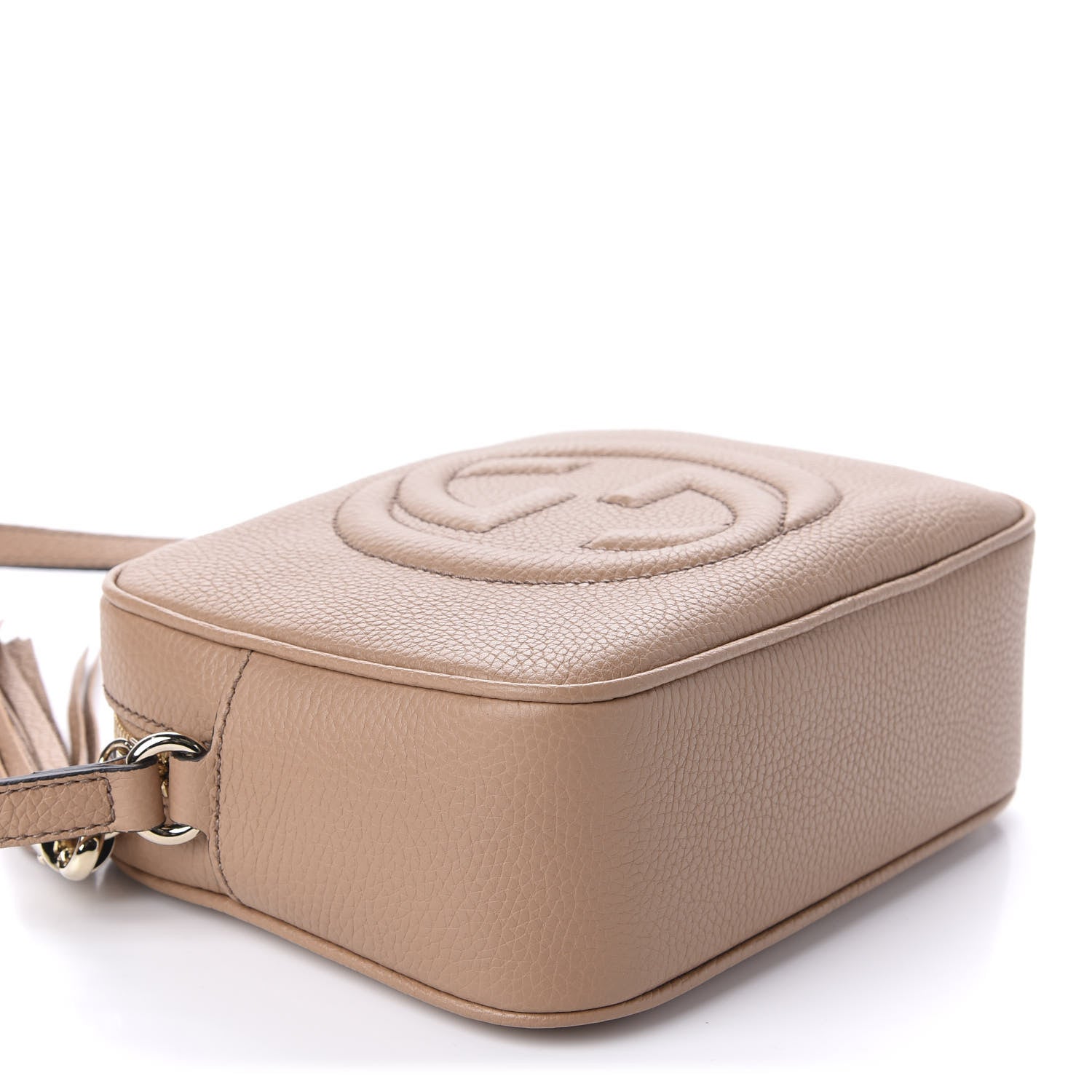 Gucci Pebbled Calfskin Small Soho Disco Bag Rose Beige 4 of 10