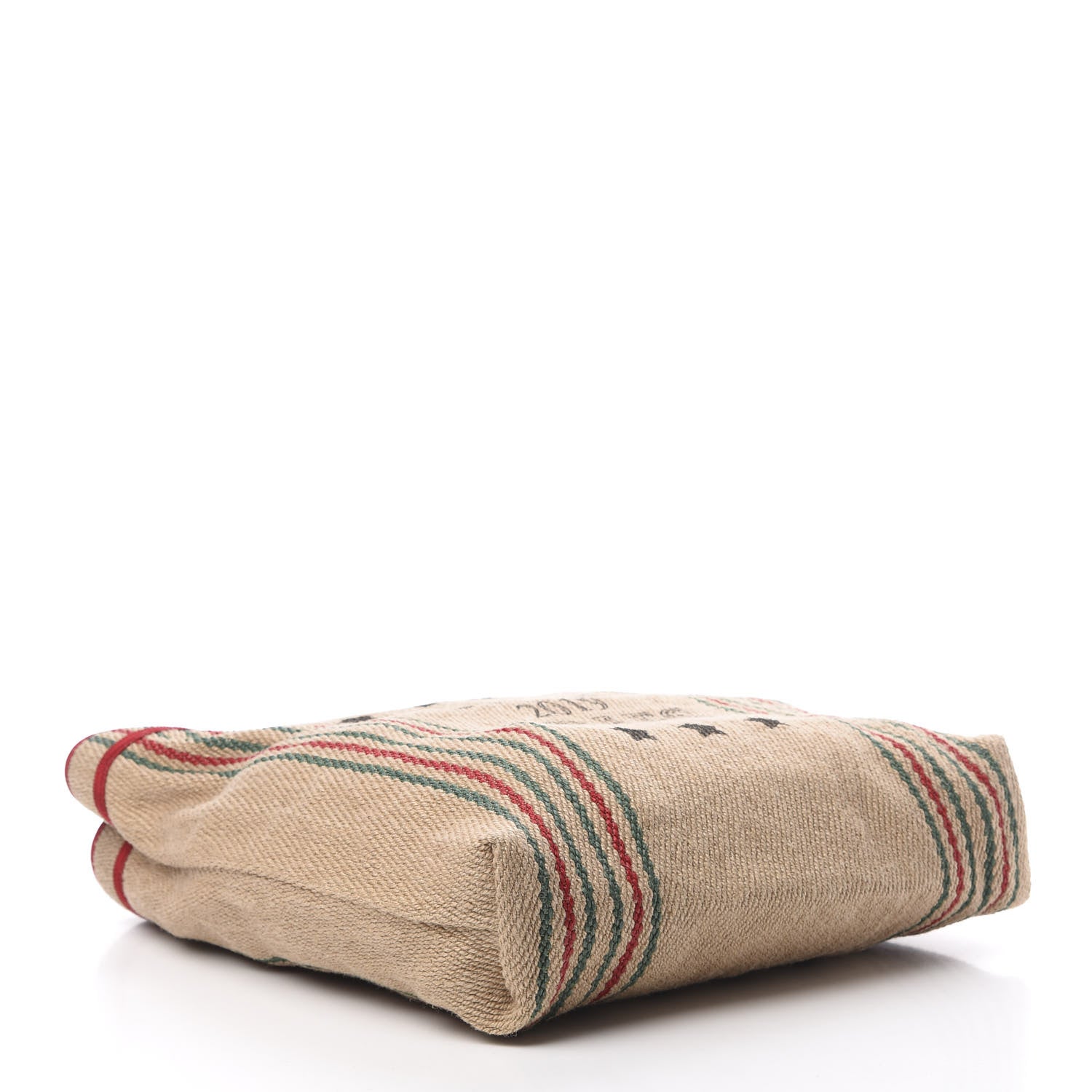 Gucci Straw Juta Printed Arles Tote Beige 4 of 10
