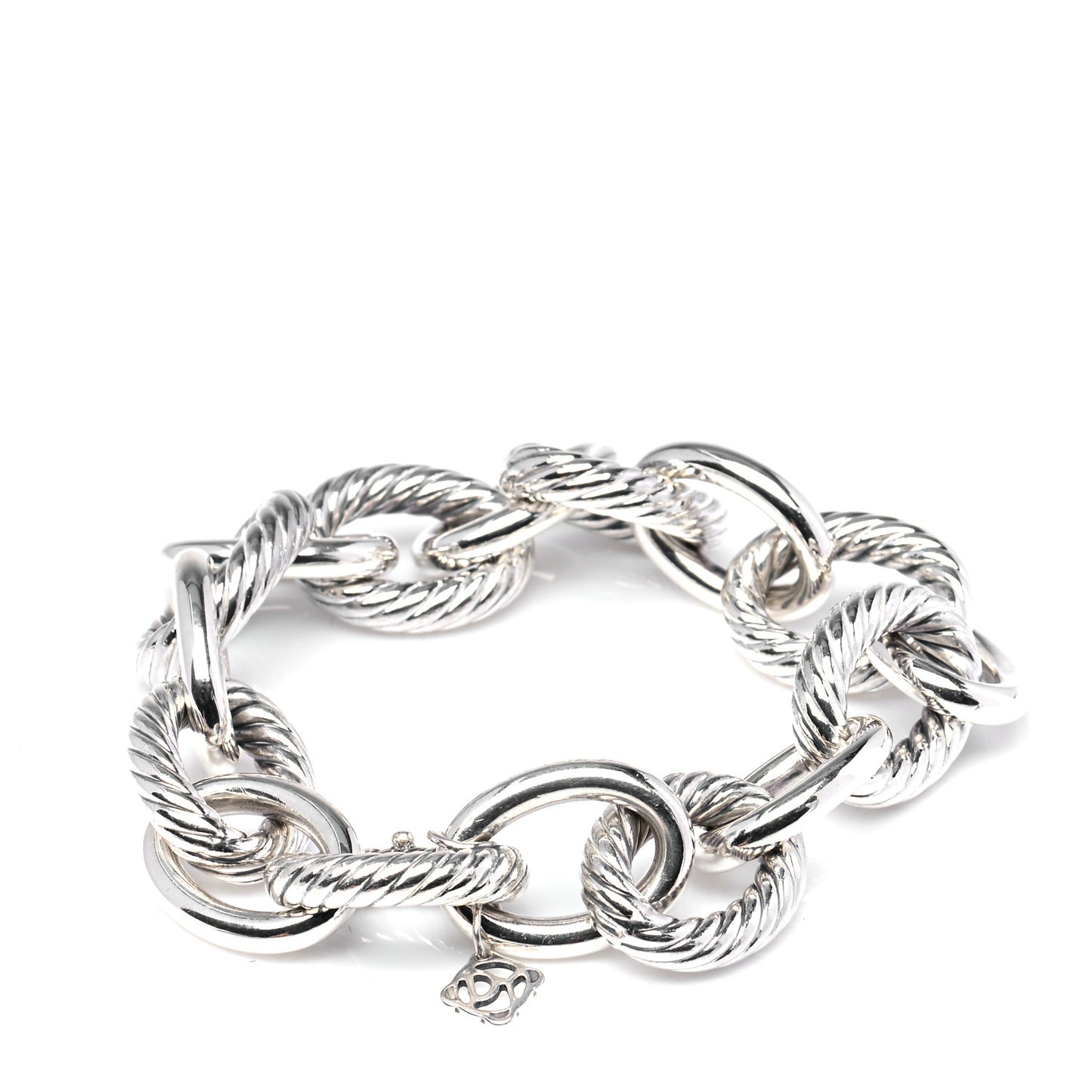 Sterling Silver 17mm Extra Large Oval Link Bracelet