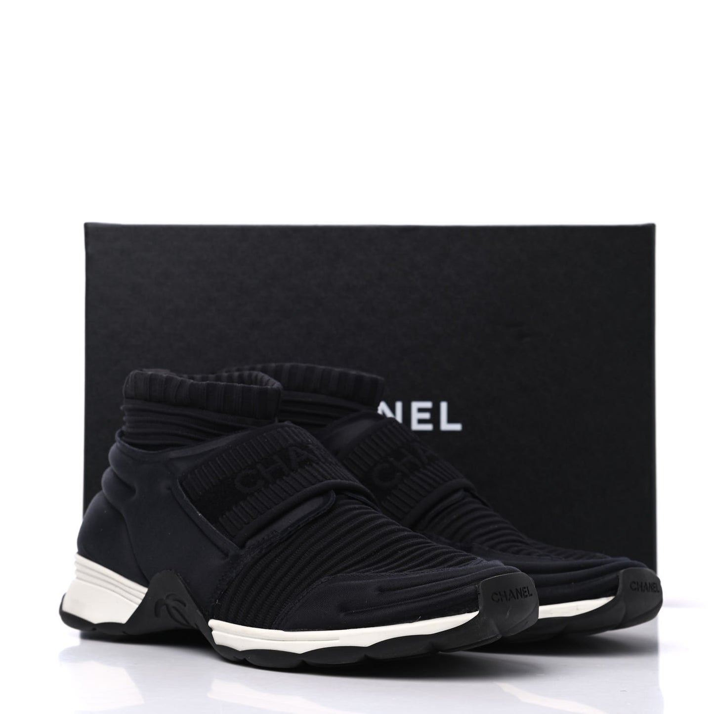 Stretch Fabric CC Sneakers 39 Black