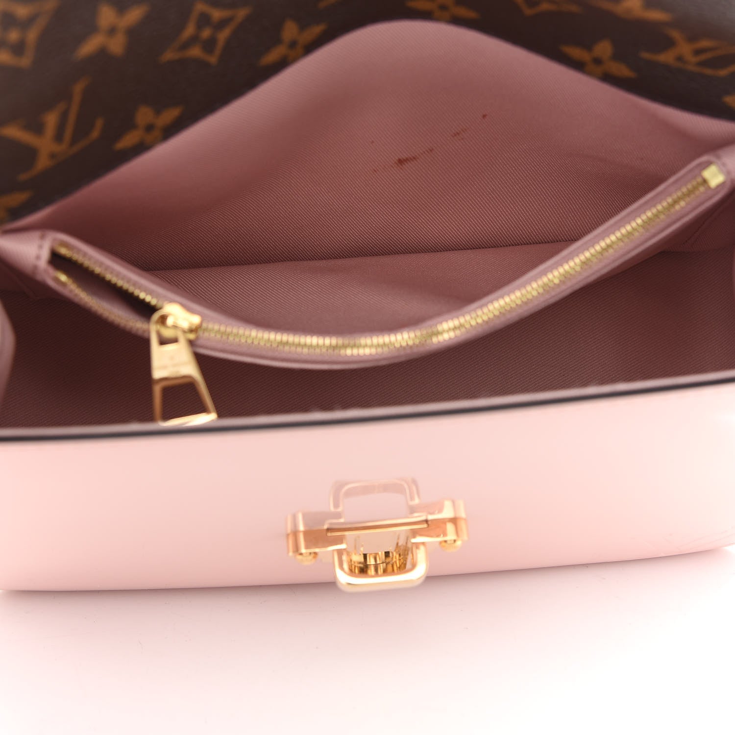 Louis Vuitton Patent Calfskin Monogram Cherrywood PM Rose Ballerine 5 of 10