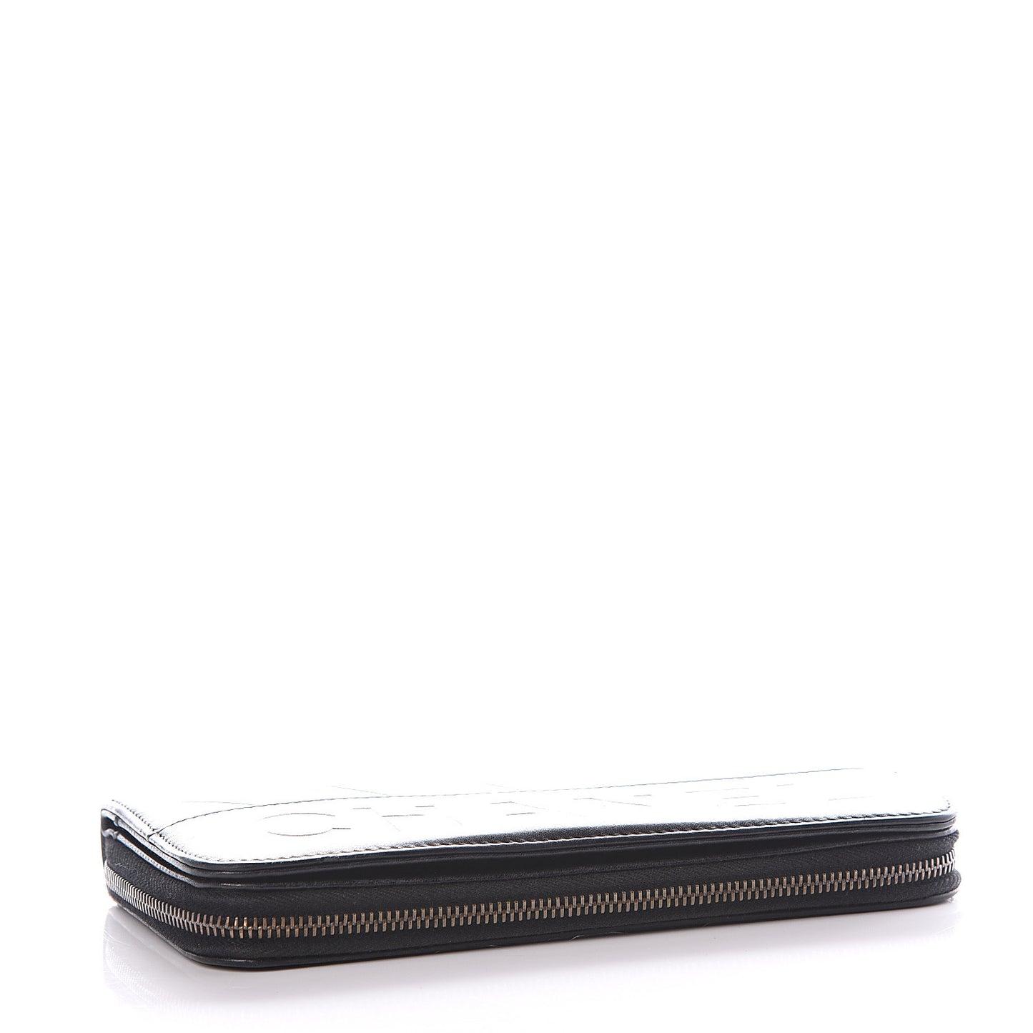 Lambskin Embossed Logo Wallet Black