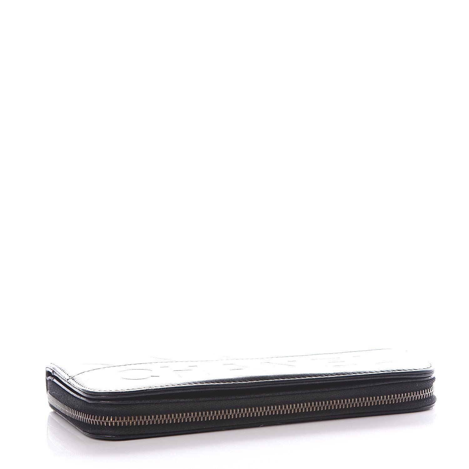 Chanel Lambskin Embossed Logo Wallet Black 3 of 14