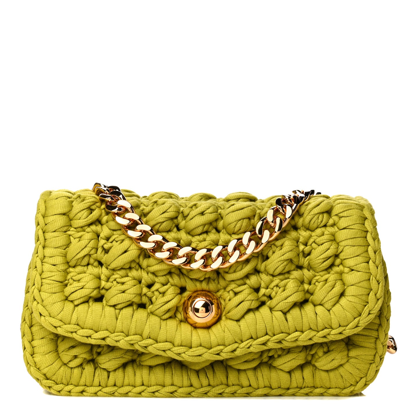 Jersey Crochet Shoulder Bag Kiwi