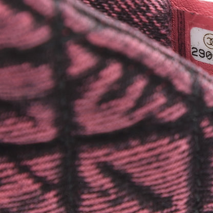 Chanel Washed Denim Quilted Small Denimpression Flap Red Black 9 of 11