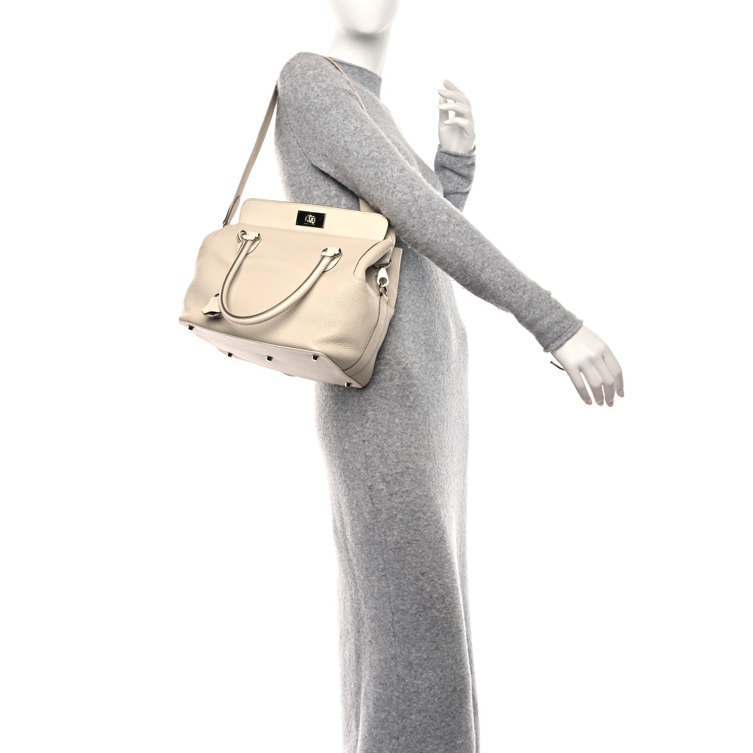 Hermes Taurillon Clemence Swift Toolbox 26 Craie 3 of 10