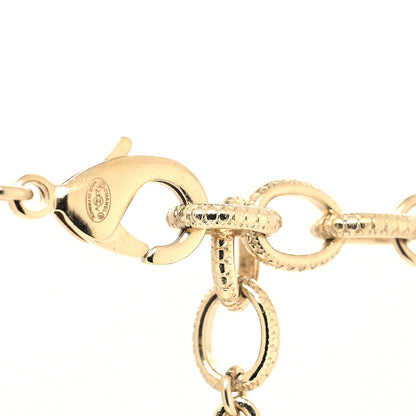 Chanel Graduated Pearl CC Short Necklace Gold 4 of 5