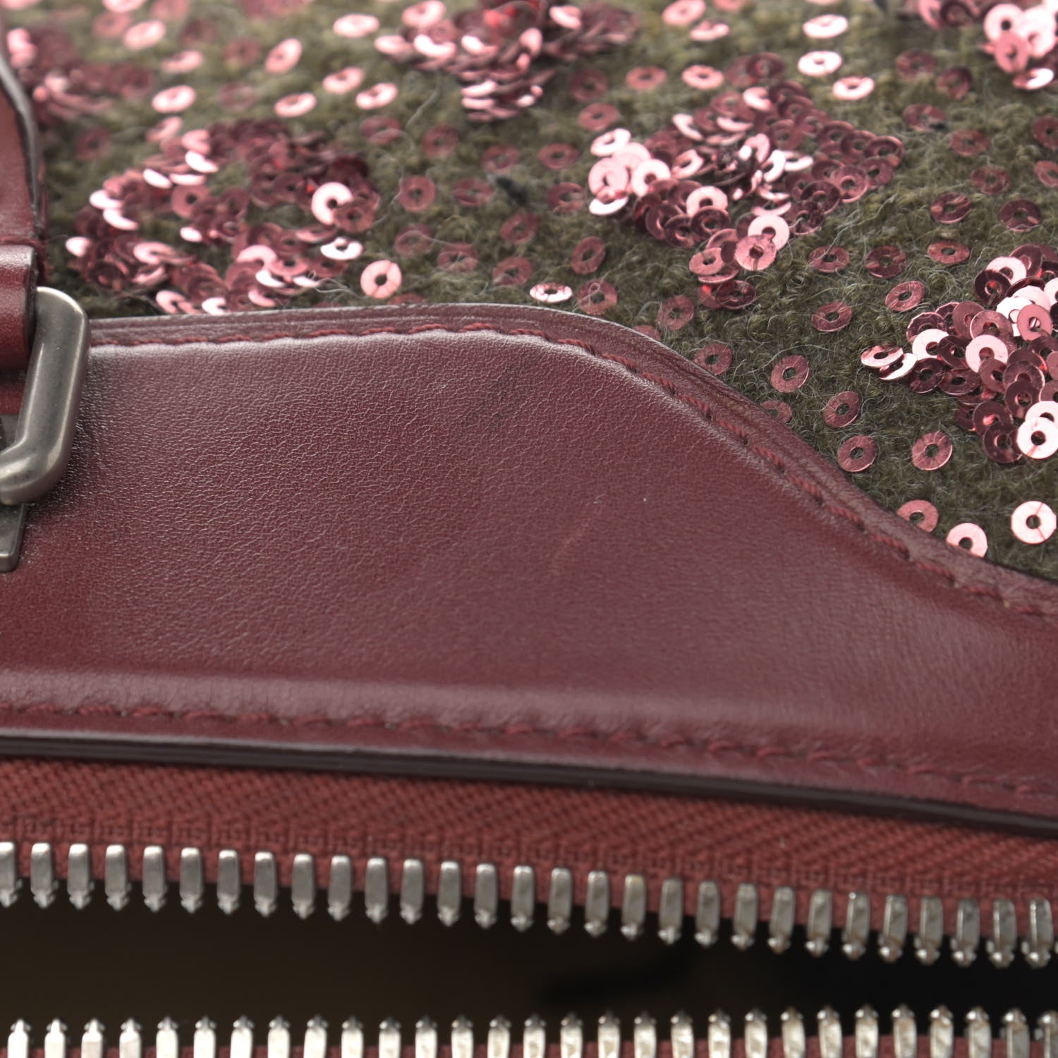 Louis Vuitton Sequin Monogram Sunshine Express Speedy Burgundy 12 of 15