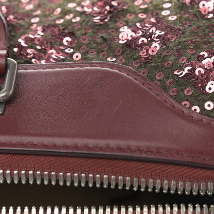 Louis Vuitton Sequin Monogram Sunshine Express Speedy Burgundy 12 of 15