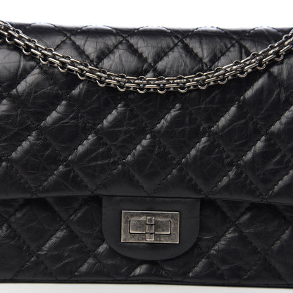 Chanel Aged Calfskin Quilted 2.55 Reissue 225 Flap Black 10 of 11