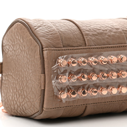 Alexander Wang Pebbled Lambskin Mini Rockie Latte Rose Gold Hardware 8 of 9