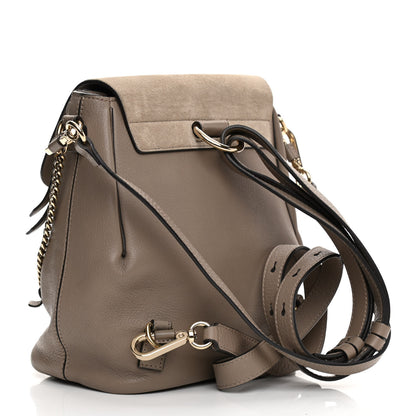Chloe Suede Calfskin Small Faye Backpack Motty Grey 3 of 16