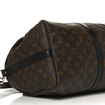 Louis Vuitton Monogram Macassar Keepall Bandouliere 45 9 of 17