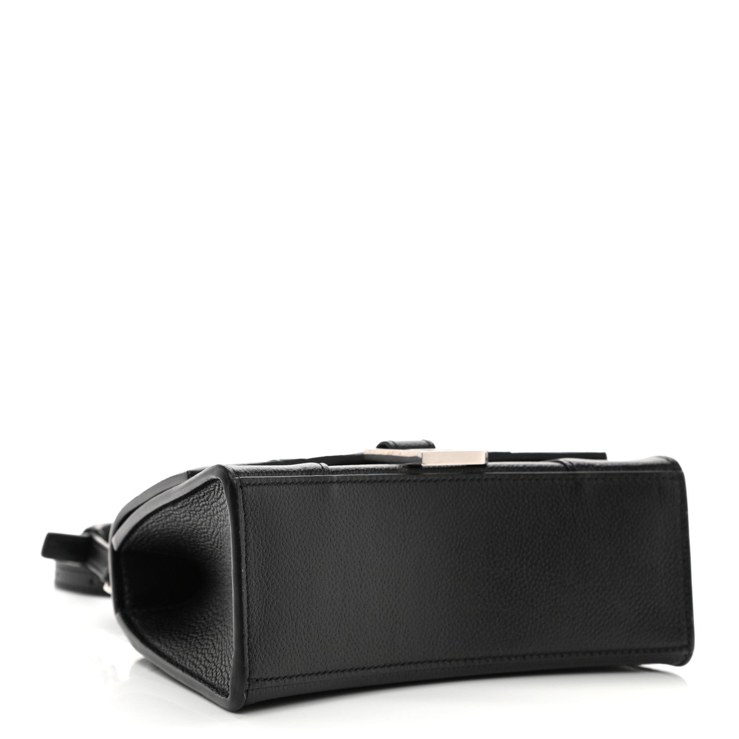 Balenciaga Grained Calfskin Hourglass Top Handle Bag XS Black 4 of 11
