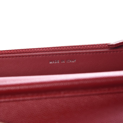 Chanel Caviar Quilted Wallet on Chain WOC Red 9 of 11