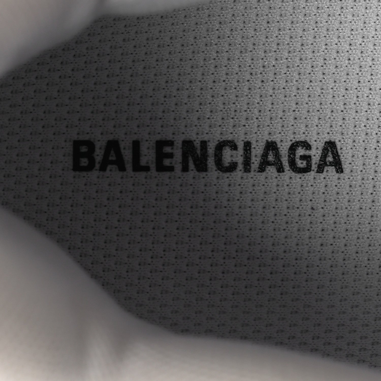 Balenciaga Technical Fabric Allover Logo Womens Triple S Sneakers 39 White Black 9 of 11