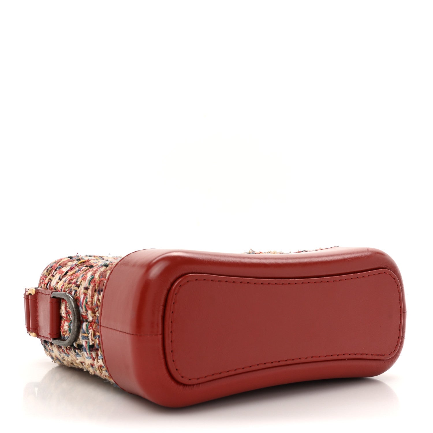 Chanel Tweed Calfskin Small Gabrielle Hobo Red Multicolor 4 of 13