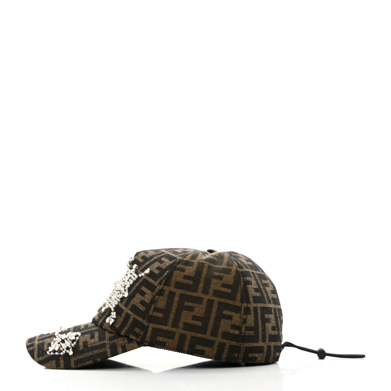 Fendi Canvas FF Crystal Baseball Hat 6 of 9