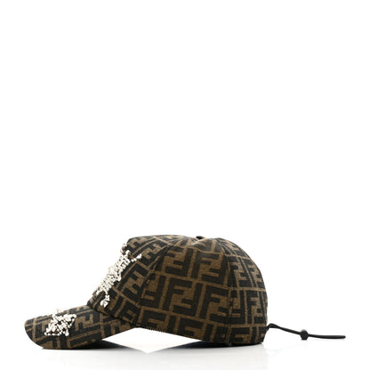 Fendi Canvas FF Crystal Baseball Hat 6 of 9